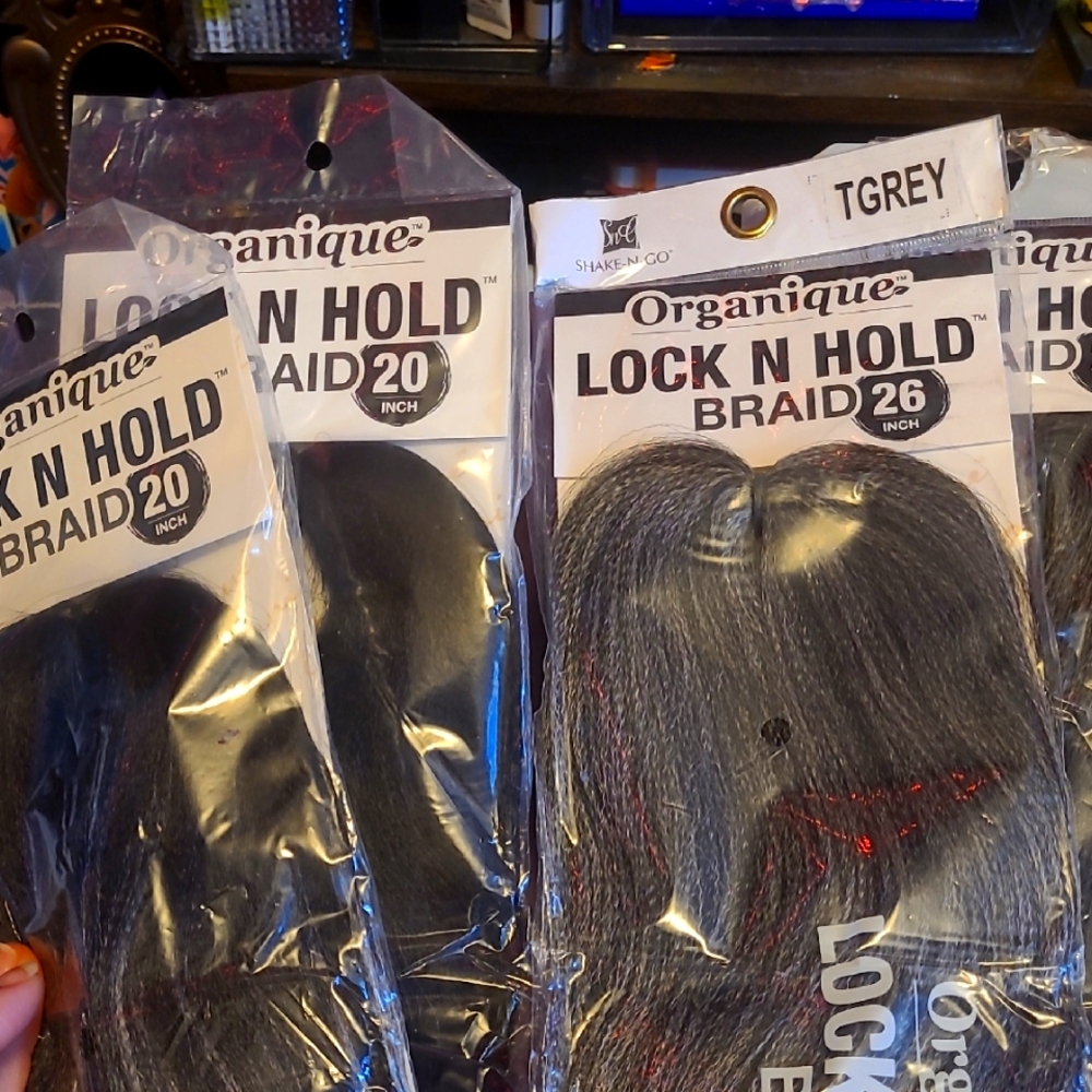 2 For $20 Gray Braid Hair Extensions